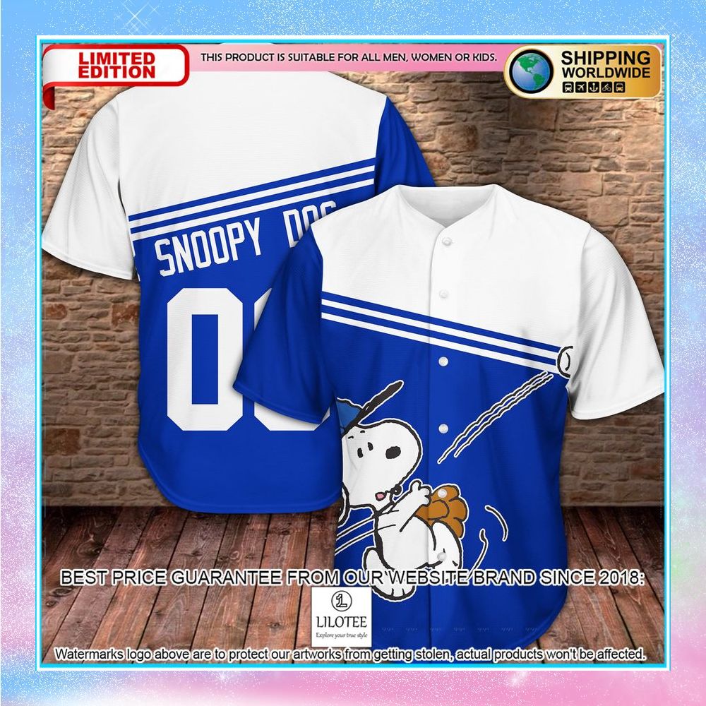 snoopy dog baseball jersey 1 927