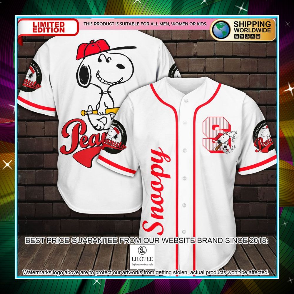snoopy peanuts baseball jersey 1 360