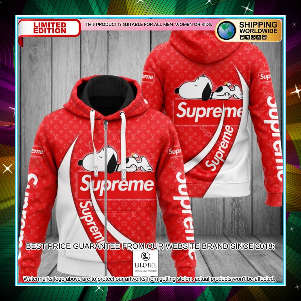 snoopy supreme zip hoodie 1 564