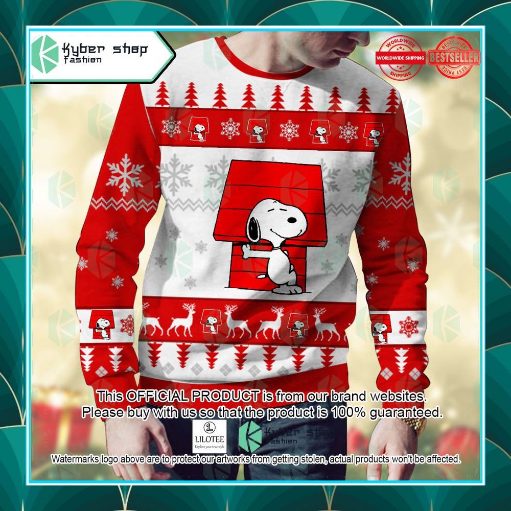 snoopy the charlie brown and snoopy show christmas sweater 2 861