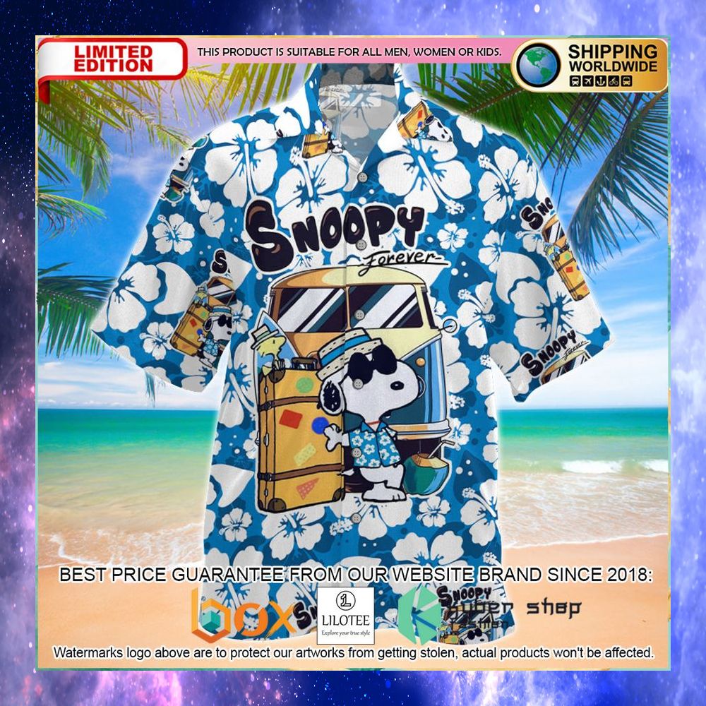 snoopy woodstock beach day hawaiian shirt 1 451