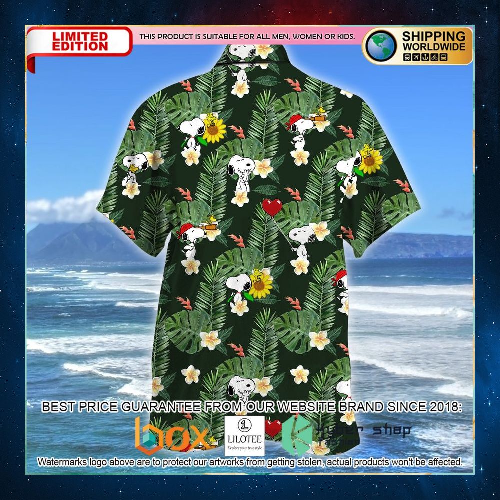 snoopy woodstock flower hawaiian shirt 2 625