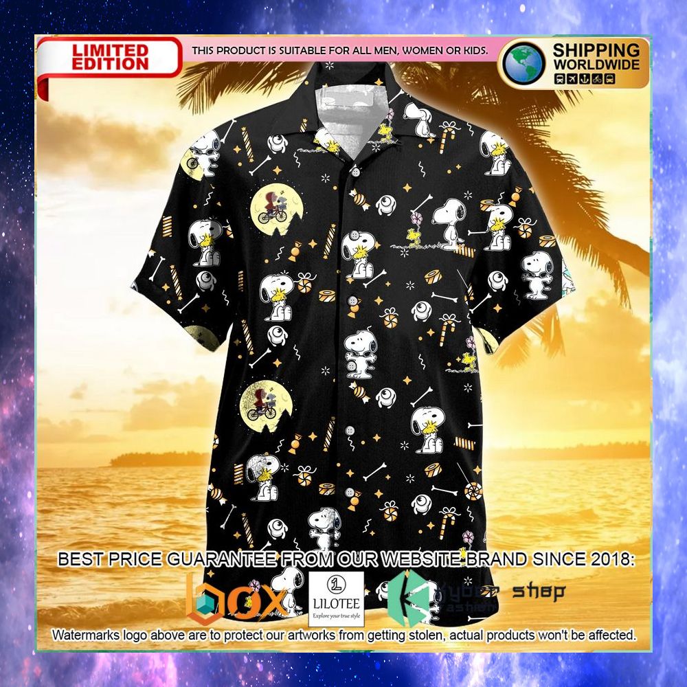snoopy woodstock moon hawaiian shirt 1 58