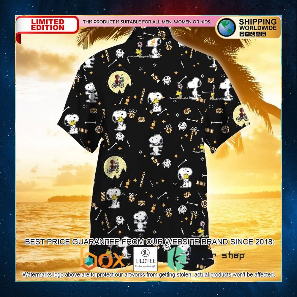 snoopy woodstock moon hawaiian shirt 2 213