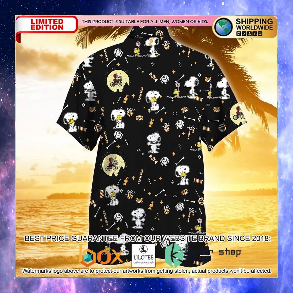 snoopy woodstock moon hawaiian shirt 2 986