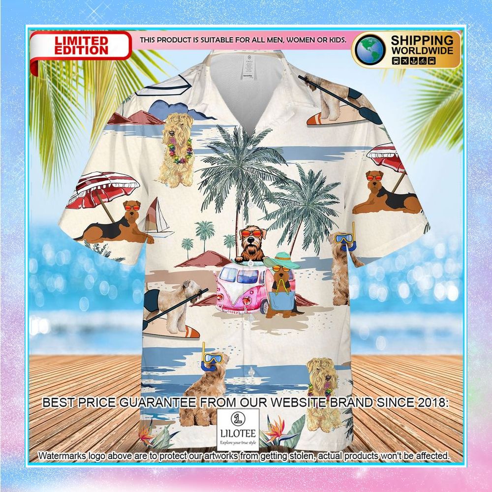 softcoated wheaten terrier summer beach hawaiian shirt 1 453