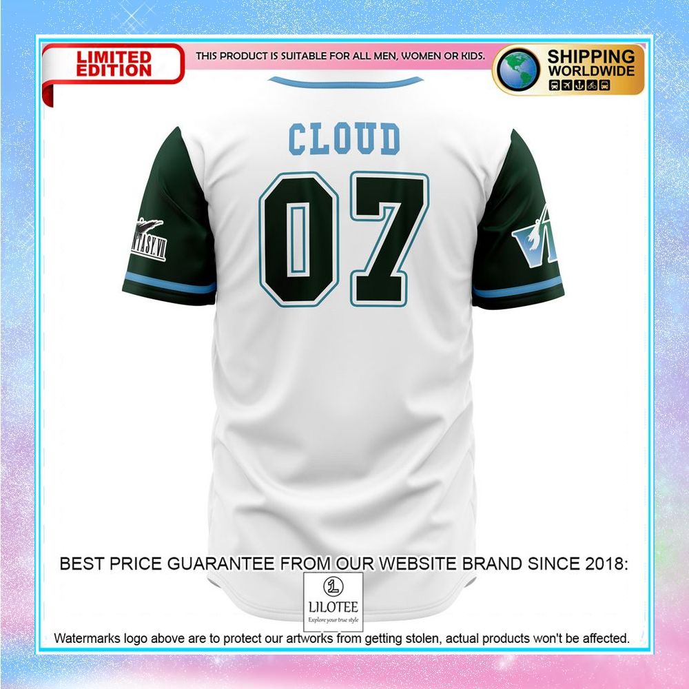 Soldier Final Fantasy 7 Baseball Jersey - LIMITED EDITION 3 soldier final fantasy 7 baseball jersey 3 811
