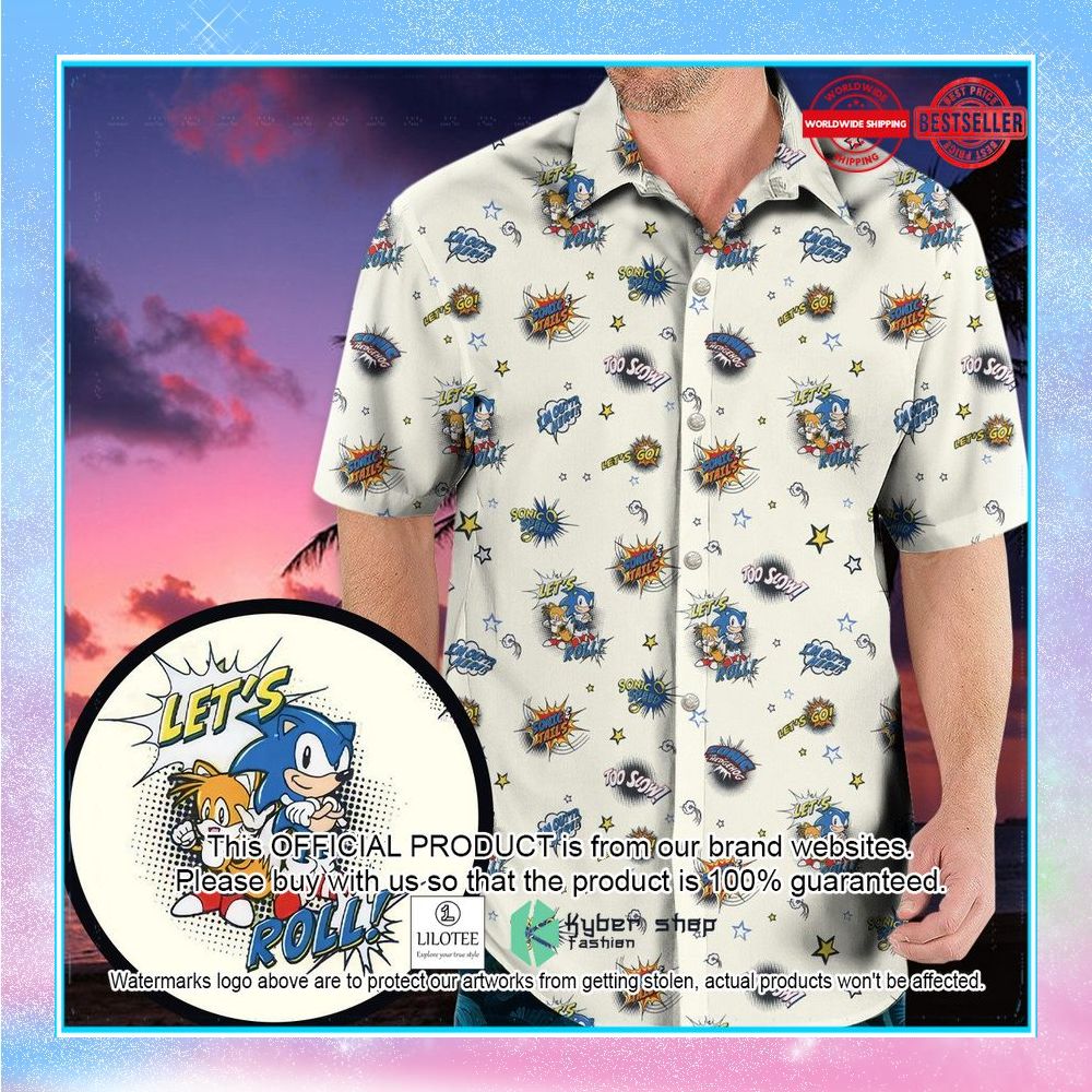 sonic the hedgehog pattern hawaiian shirt 1 220