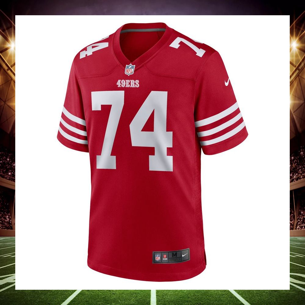 spencer burford san francisco 49ers scarlet football jersey 2 913