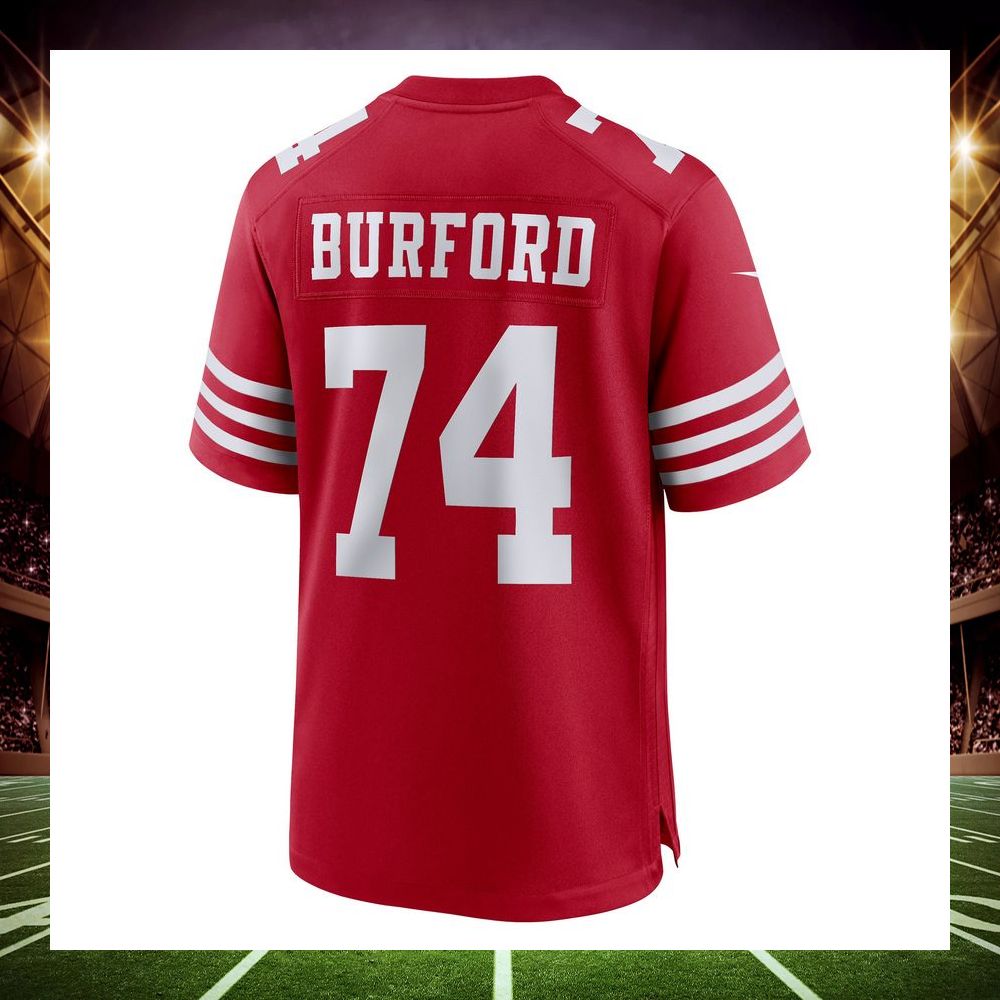 spencer burford san francisco 49ers scarlet football jersey 3 490