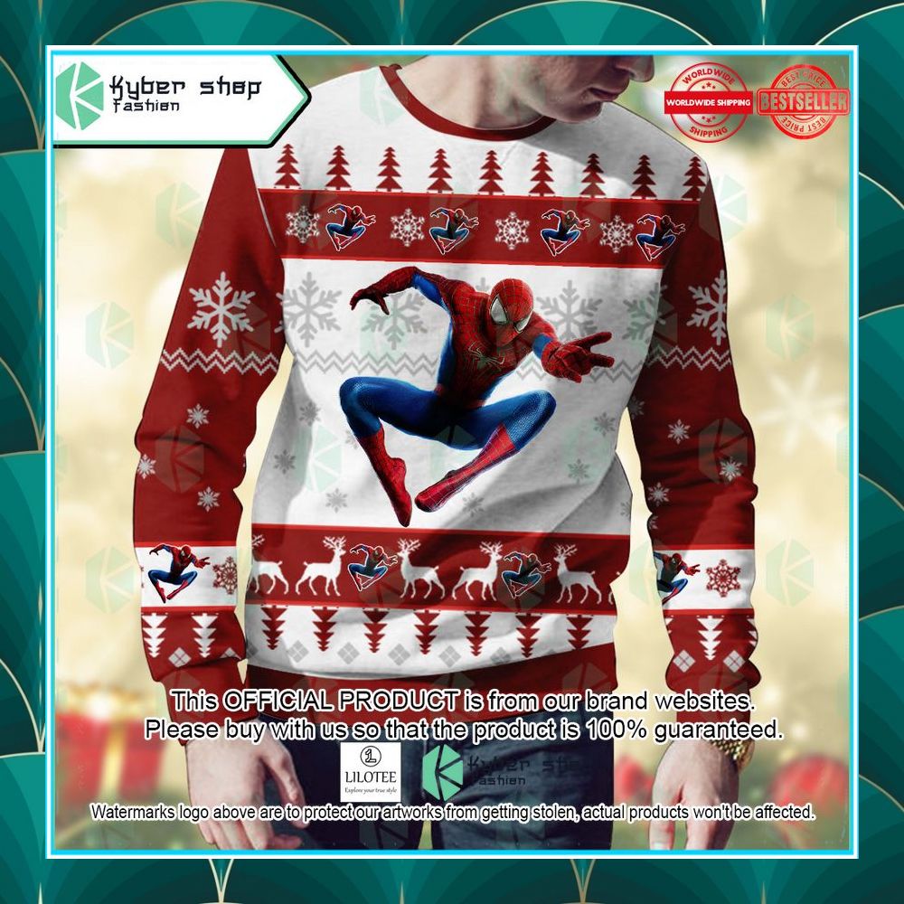 spider man the amazing spider man christmas sweater 2 794