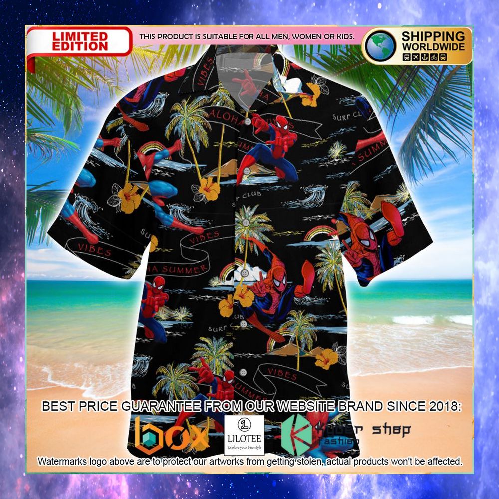 spider man vibes summer hawaiian shirt 1 943