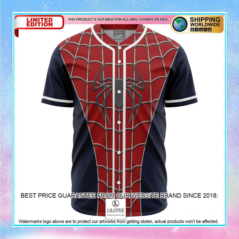 spiderman marvel baseball jersey 1 55
