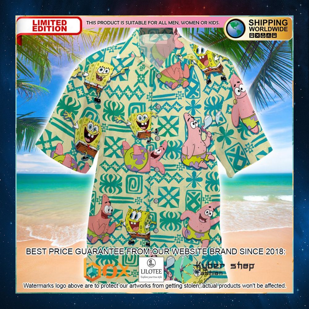spongebob and patrick star cute hawaiian shirt 1 114