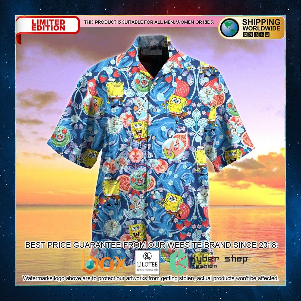 spongebob and patrick star underwater hawaiian shirt 1 188