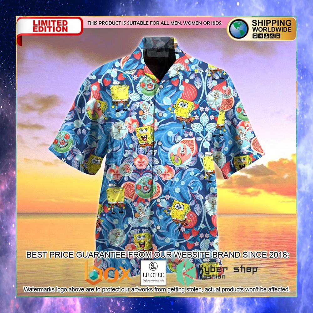 spongebob and patrick star underwater hawaiian shirt 1 55