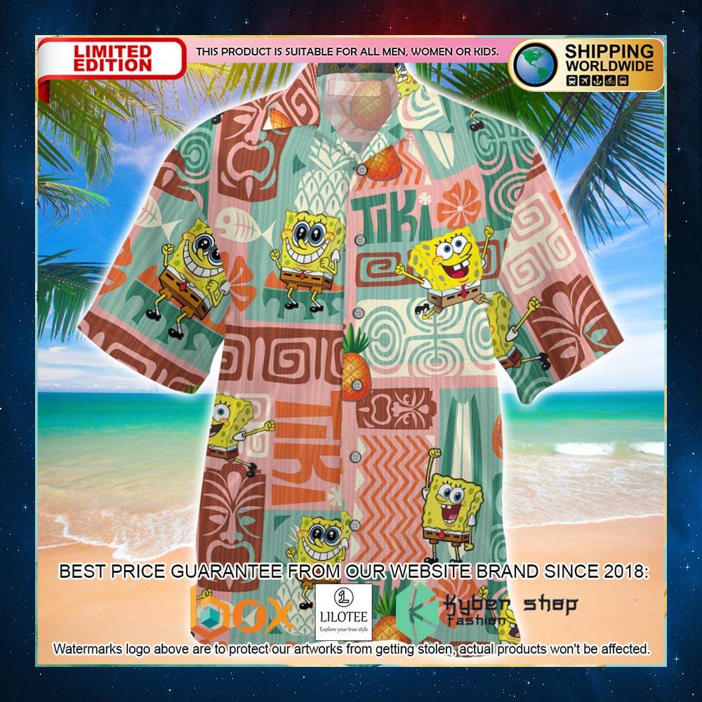 spongebob cute hawaiian shirt 1 116