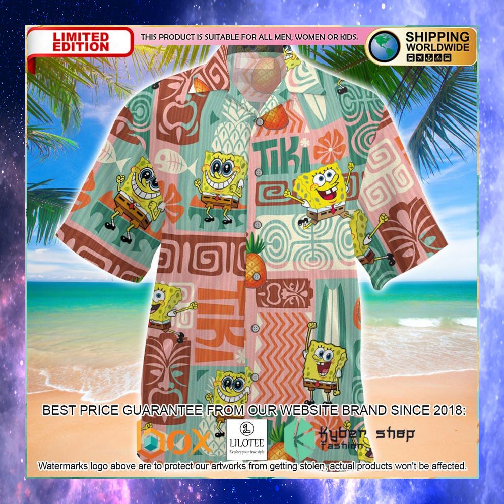 spongebob cute hawaiian shirt 1 427