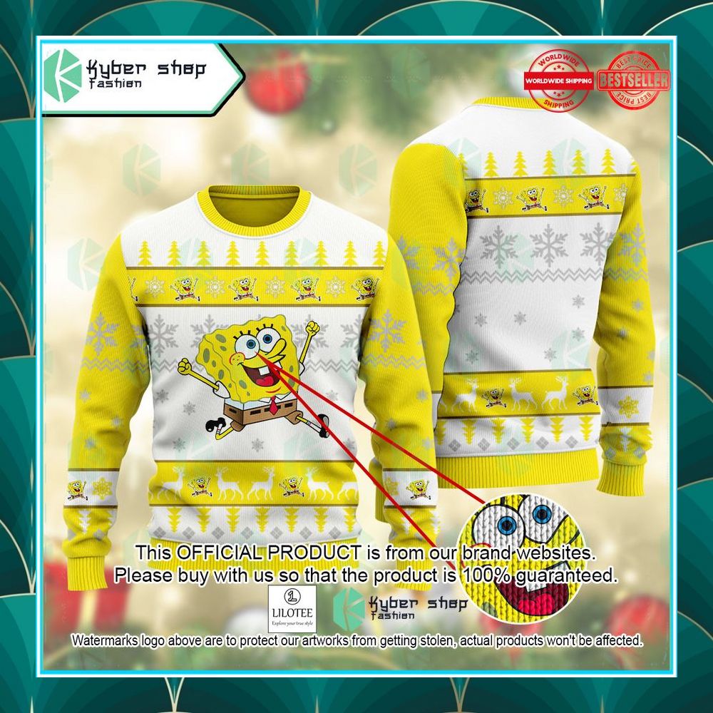 spongebob squarepant christmas sweater 1 367