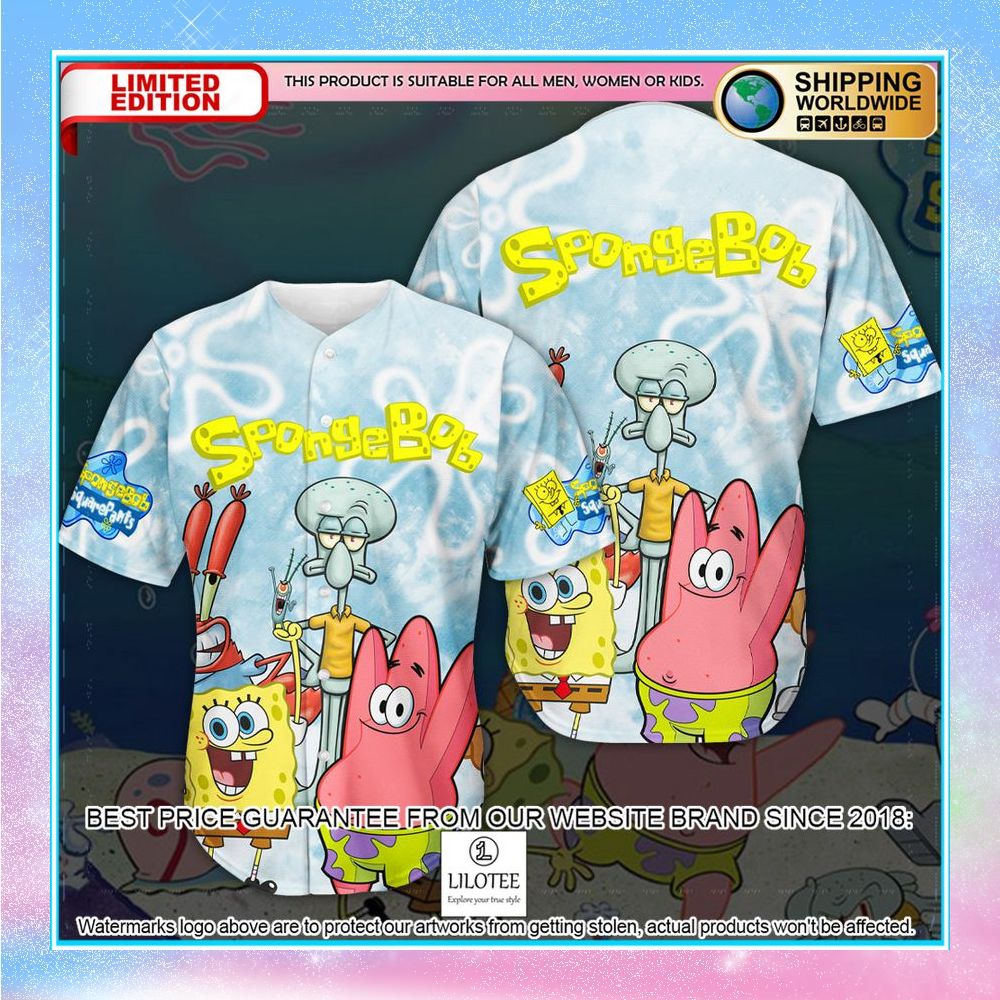 spongebob squarepants baseball jersey 1 949