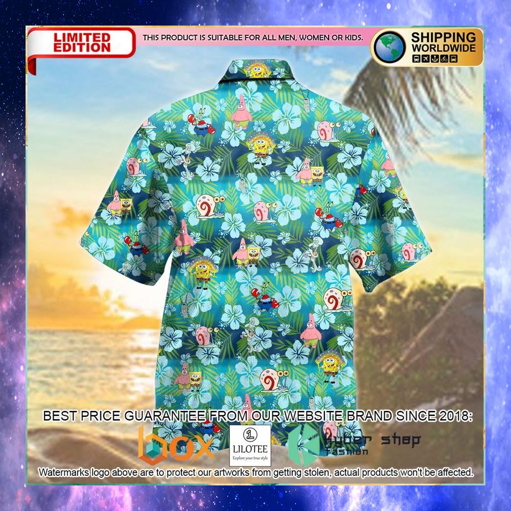 spongebob squarepants hawaiian shirt 2 389