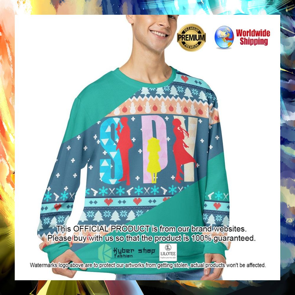 spy x family anime christmas sweater 1 522