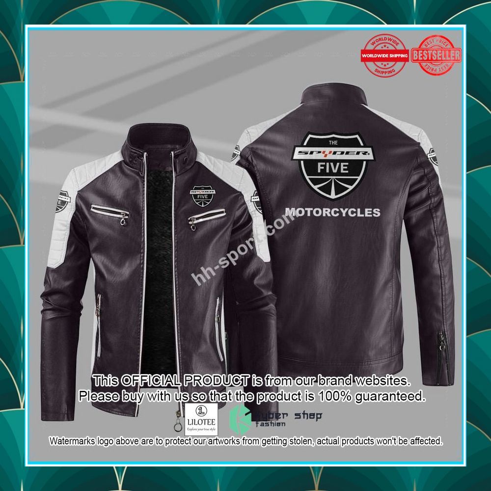 spyder motorcycles motor leather jacket 7 966