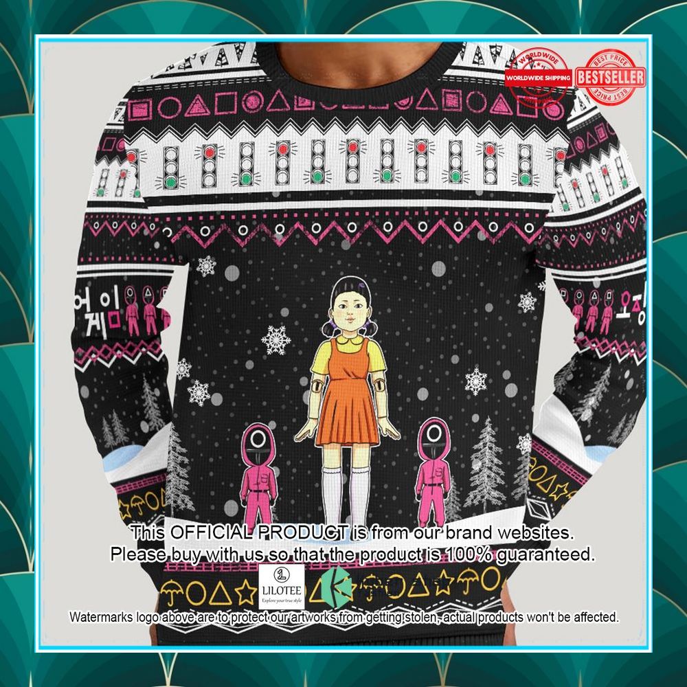 squid game christmas sweater 1 92
