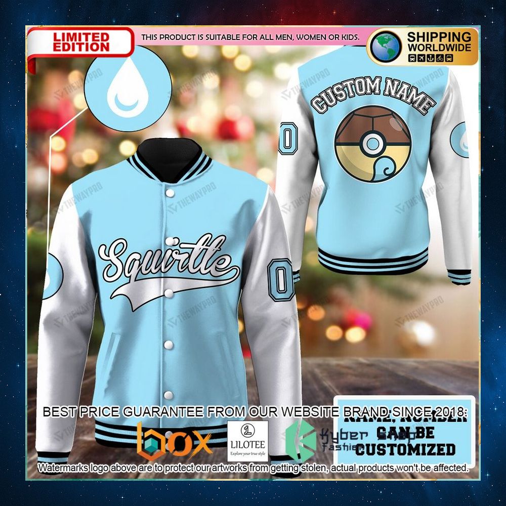 squirtle pokeball personalized baseball jacket 1 711