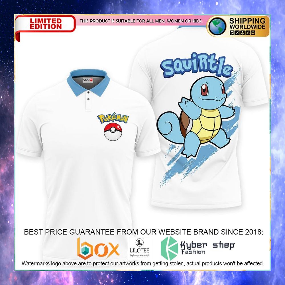 squirtle pokemon anime polo shirt 1 257