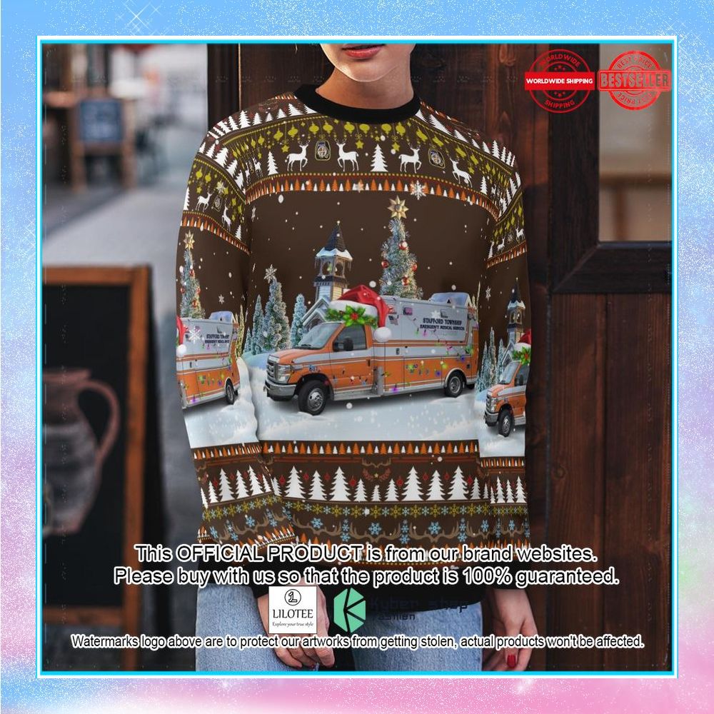 stafford township emergency medical services manahawkin new jersey christmas sweater 2 90