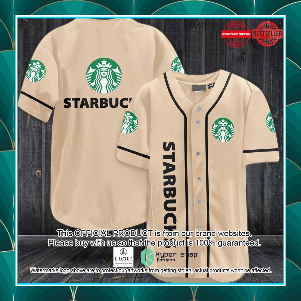 starbucks logo baseball jersey 1 60