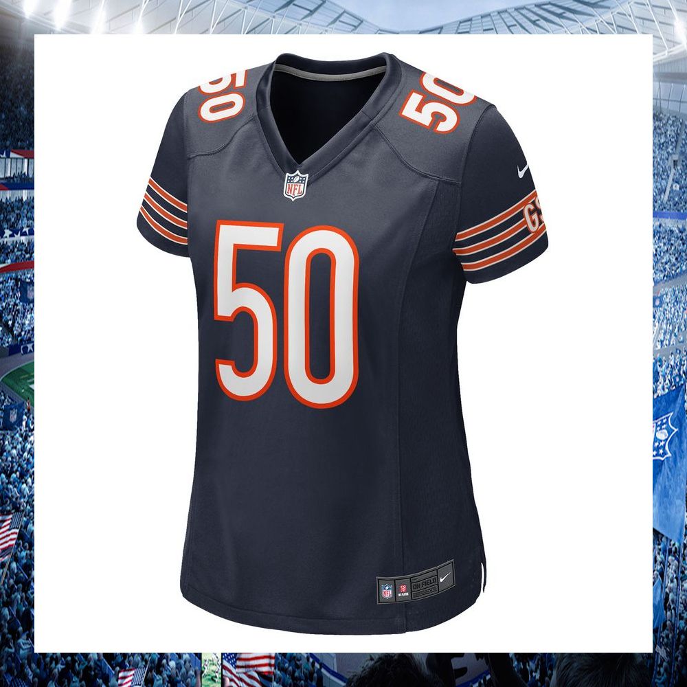 sterling weatherford chicago bears nike womens navy football jersey 2 662
