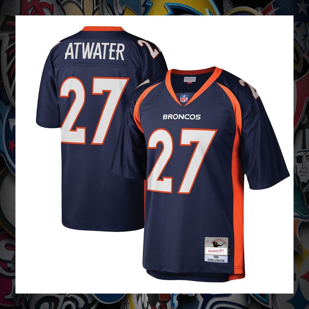 steve atwater denver broncos mitchell ness legacy replica navy football jersey 1 244