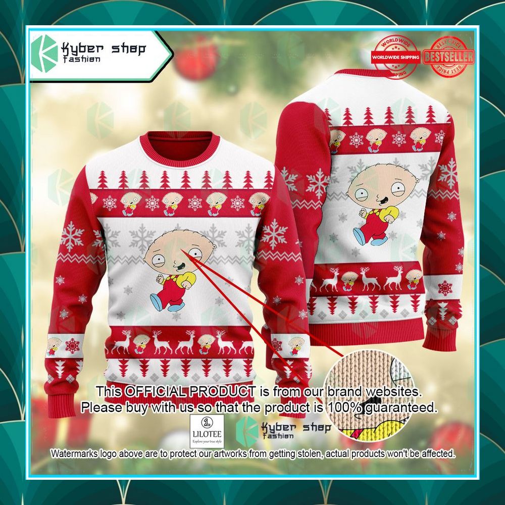 stewie griffin family guy christmas sweater 1 652