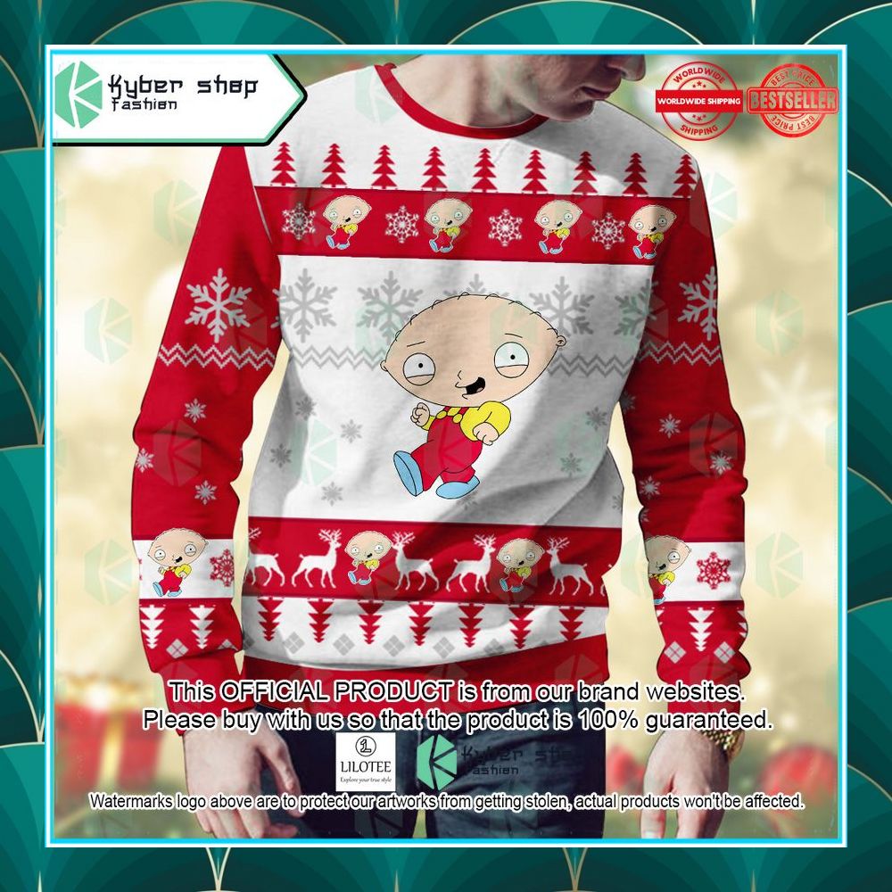 stewie griffin family guy christmas sweater 2 971