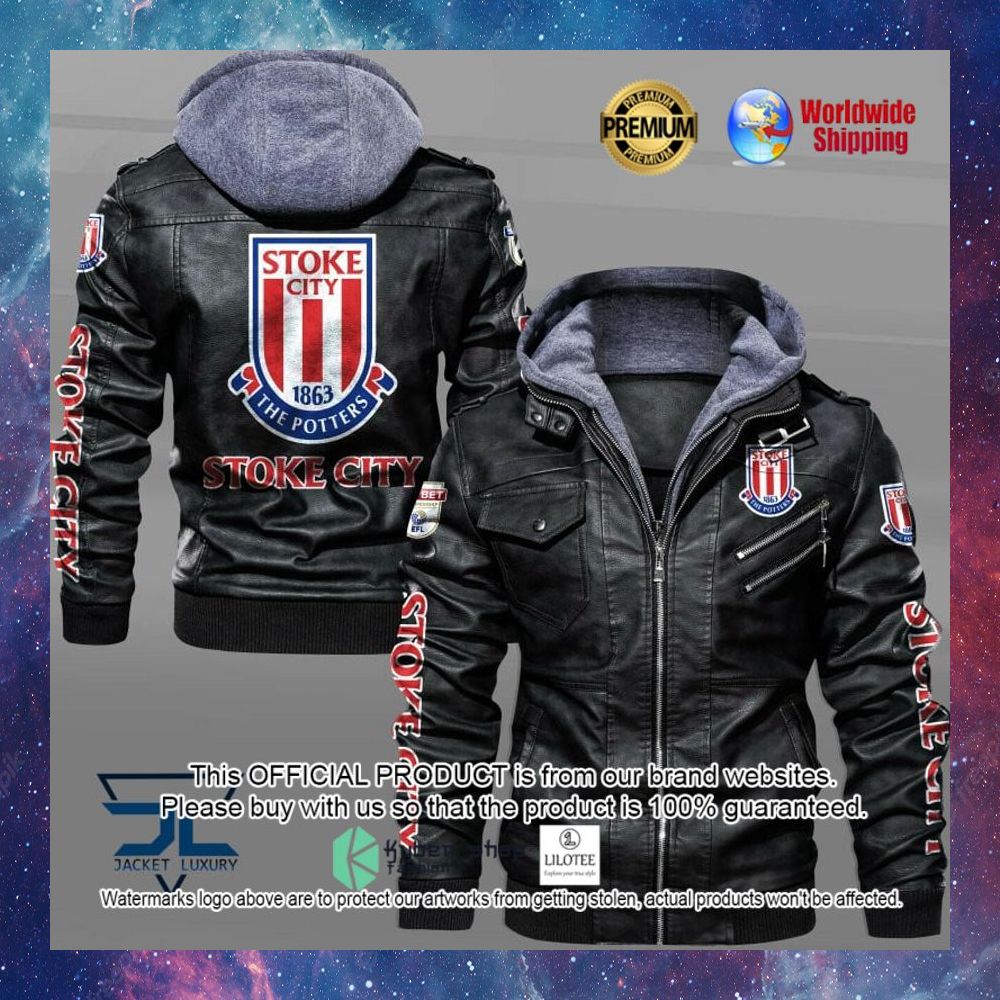 stoke city f c leather jacket 1 338