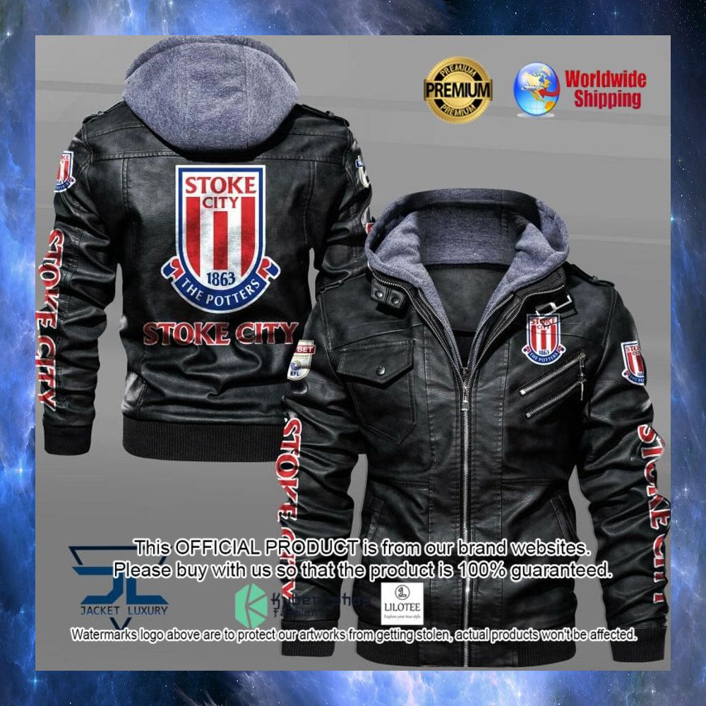 stoke city f c leather jacket 1 801
