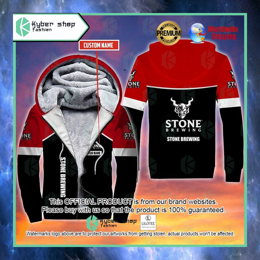stone brewing custom name 3d fleece hoodie 1 754