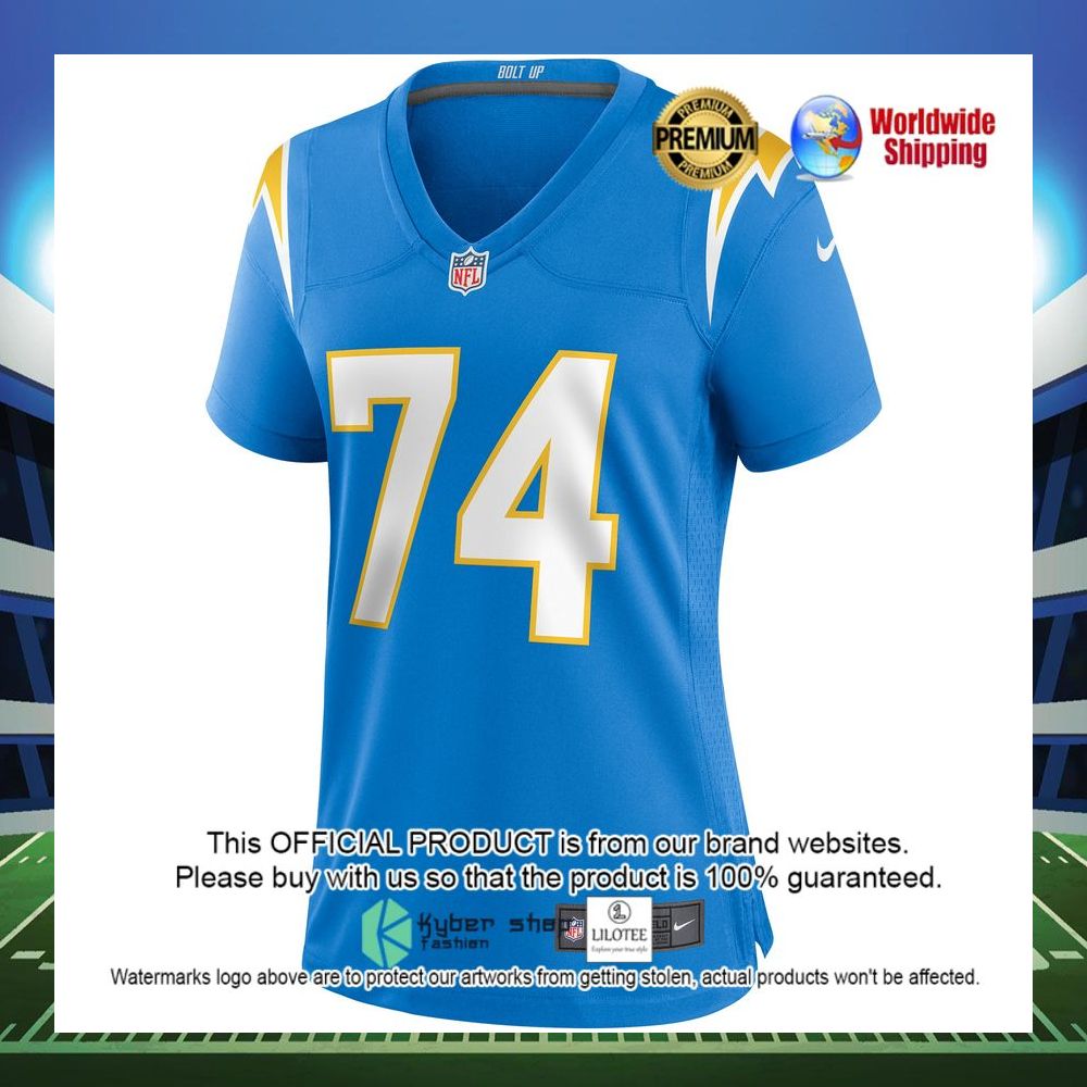 storm norton los angeles chargers nike womens game powder blue football jersey 2 570