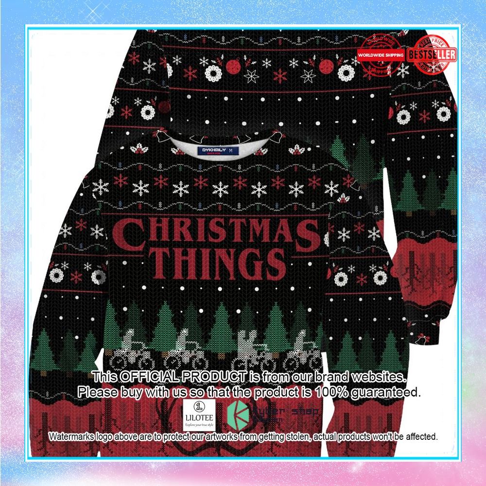 stranger things christmas things christmas sweater 1 544