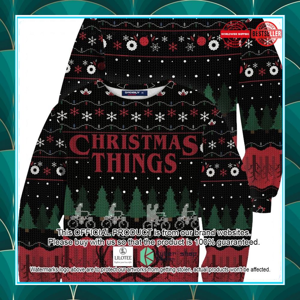 stranger things christmas things christmas sweater 1 806
