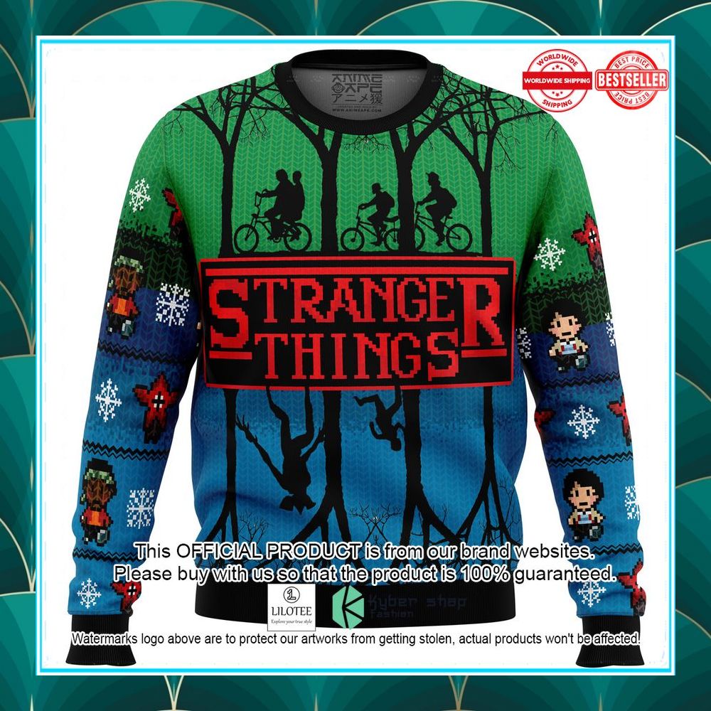 stranger things ugly christmas sweater 1 195