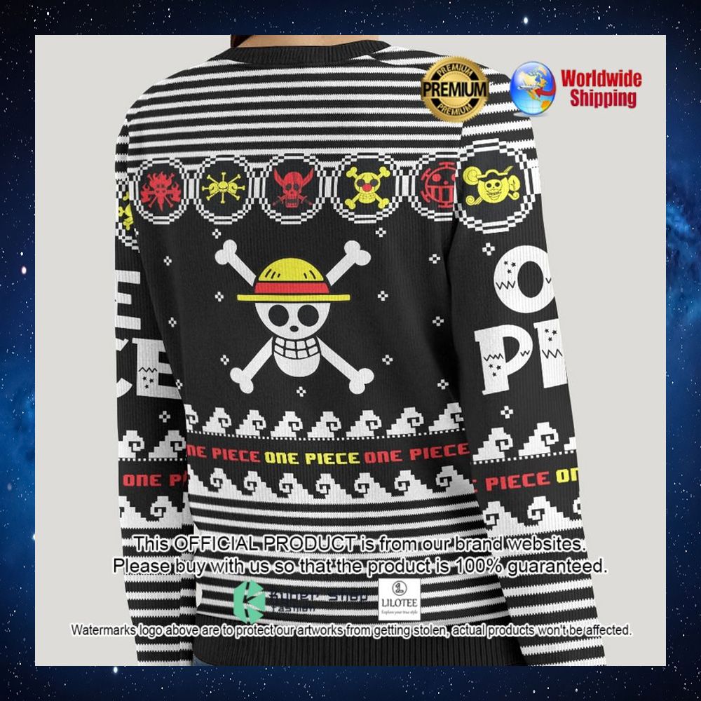 straw hat pirates one piece anime christmas sweater 1 702