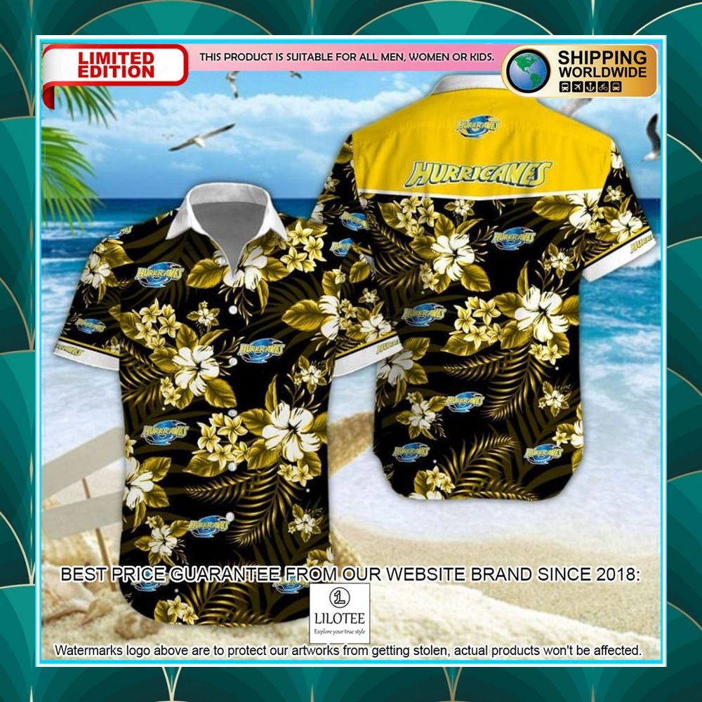 super rugby hurricanes hawaiian shirt shorts 1 821