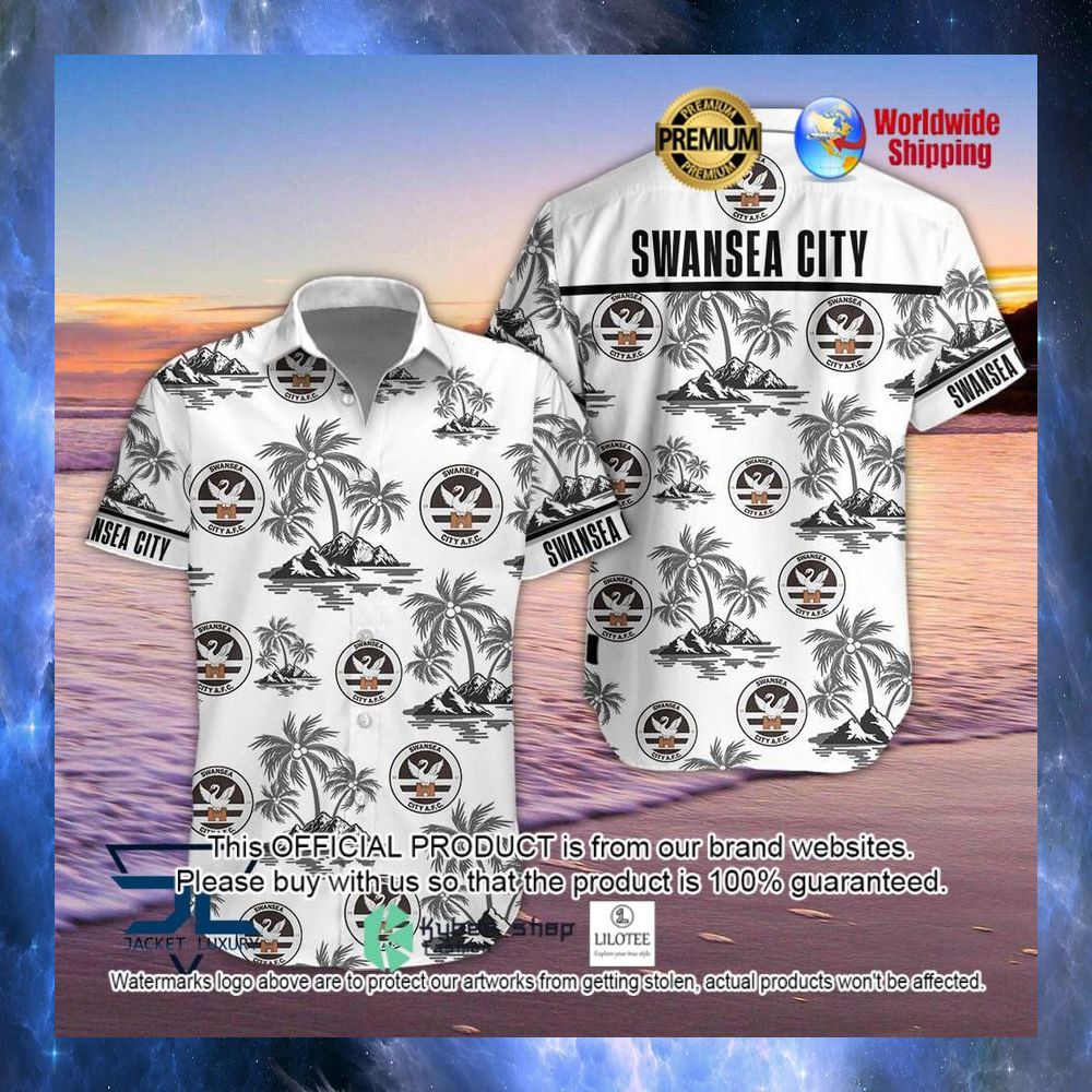swansea city a f c hawaiian shirt short 1 339