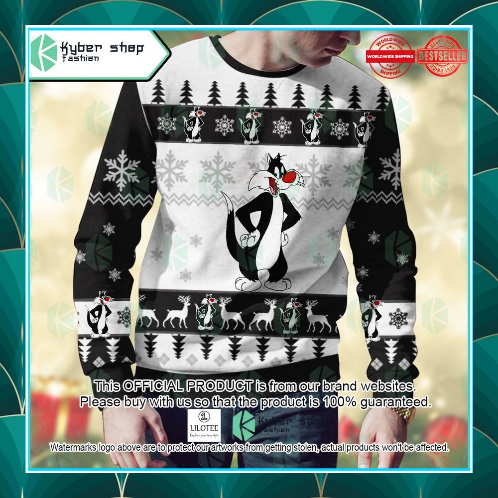 sylvester looney tunes christmas sweater 2 628