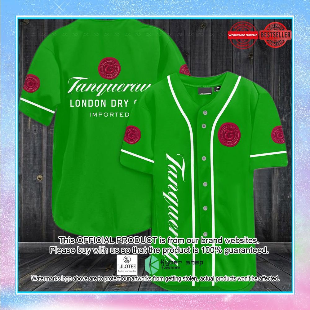 tanqueray green baseball jersey 1 978