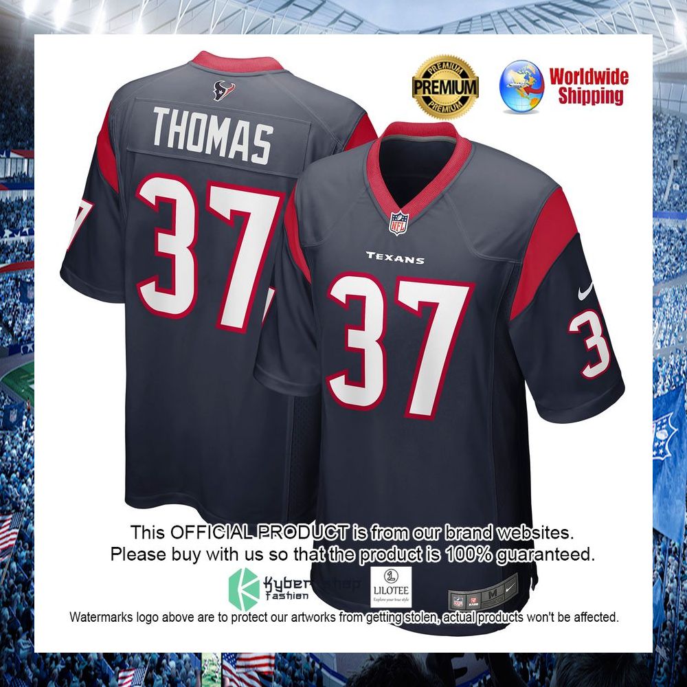tavierre thomas houston texans nike navy football jersey 1 584