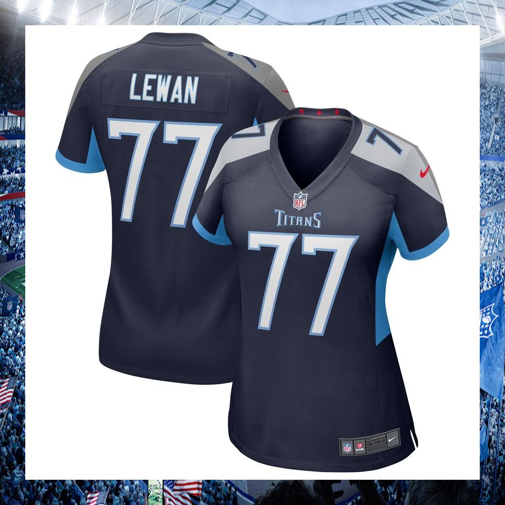 taylor lewan tennessee titans nike womens navy football jersey 1 256